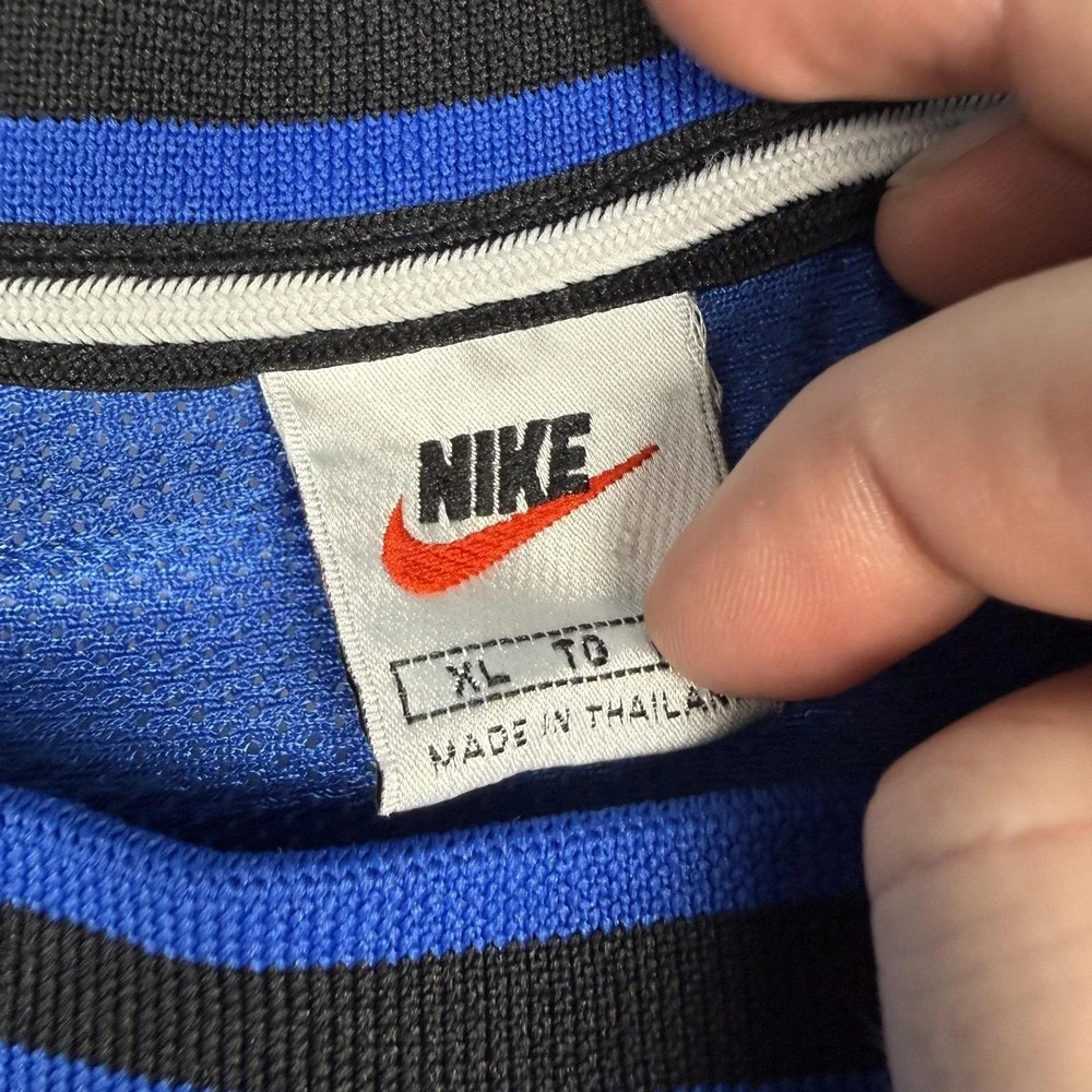 Vintage Nike Shirt Mens XL Blue Mesh Short Sleeve Athletic Jersey Training - Picture 2 of 7